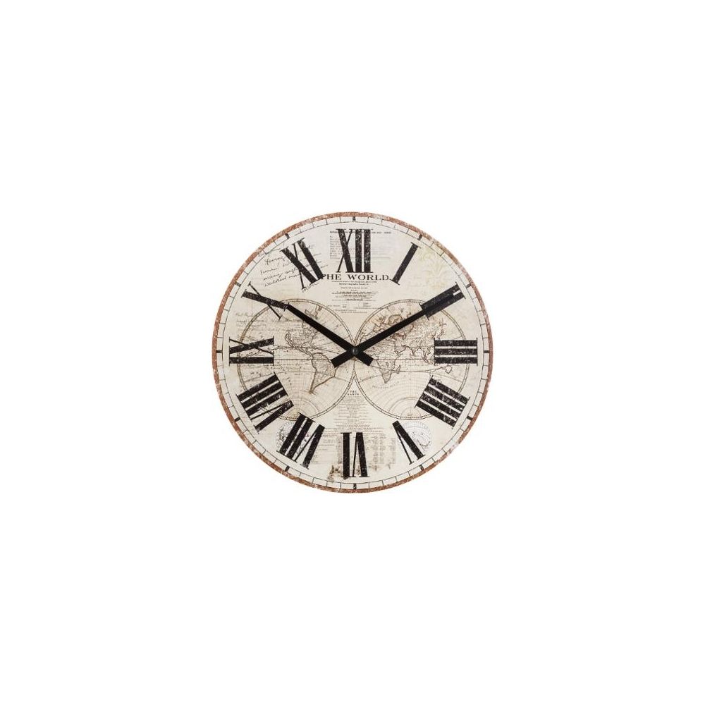 marque generique - Horloge - Monde - D 28.8 cm - Horloges, pendules