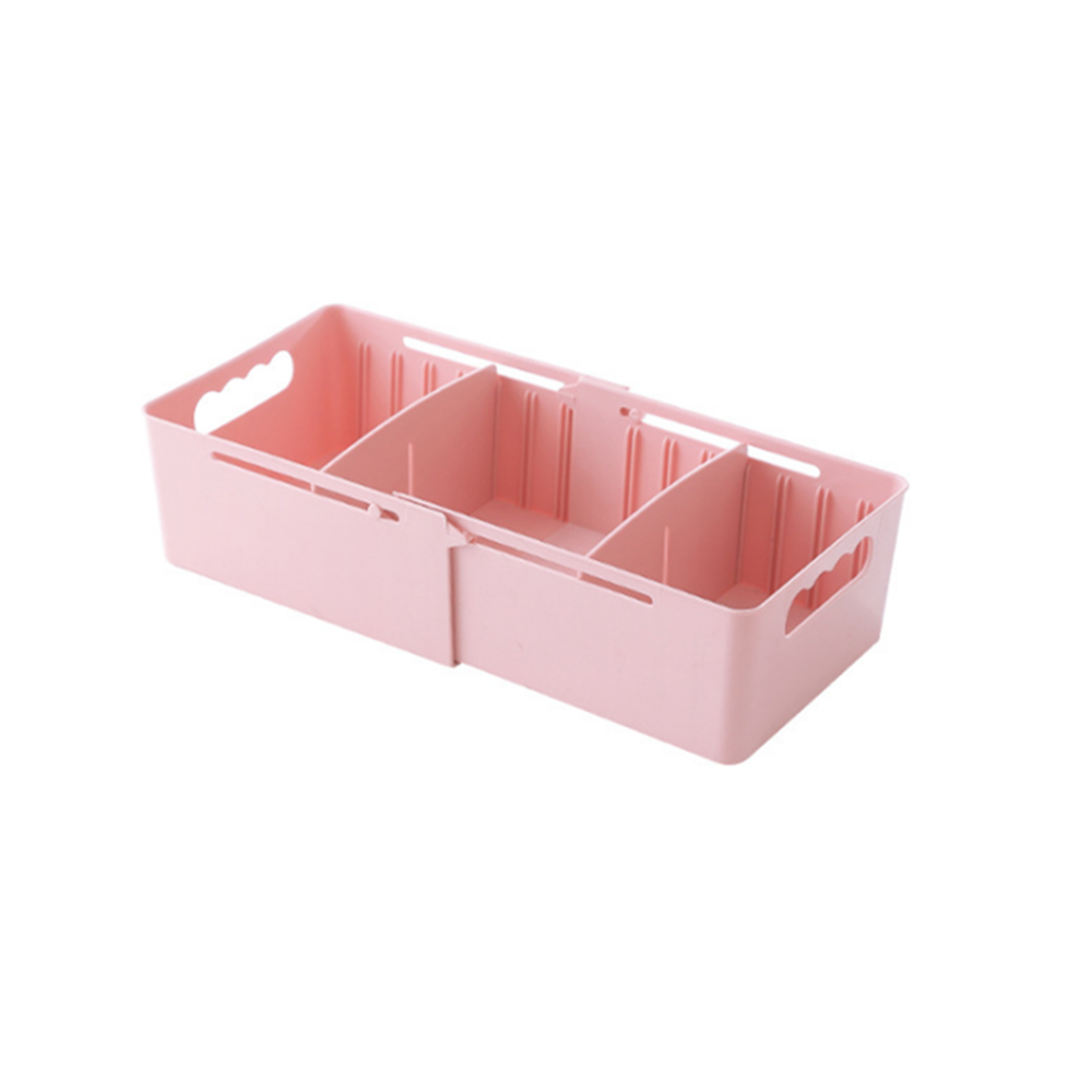 marque generique - YP Select Boîte de réception de boîte de rangement de tiroir en plastique de sous-vêtements partitionnés - rose - Rangements placards et tiroirs