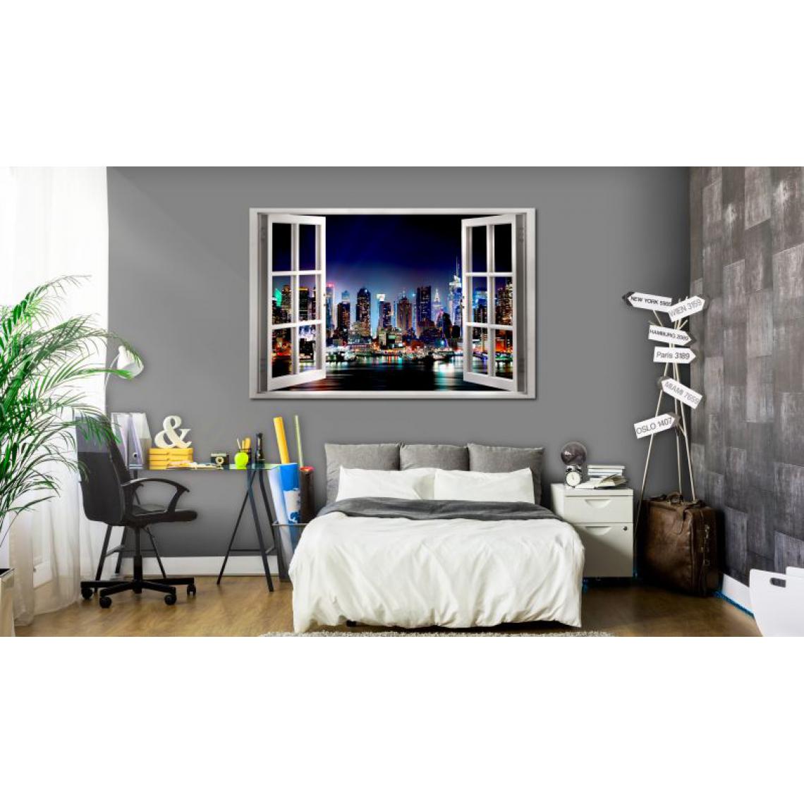 Artgeist - Tableau - Window: View of New York .Taille : 90x60 - Tableaux, peintures