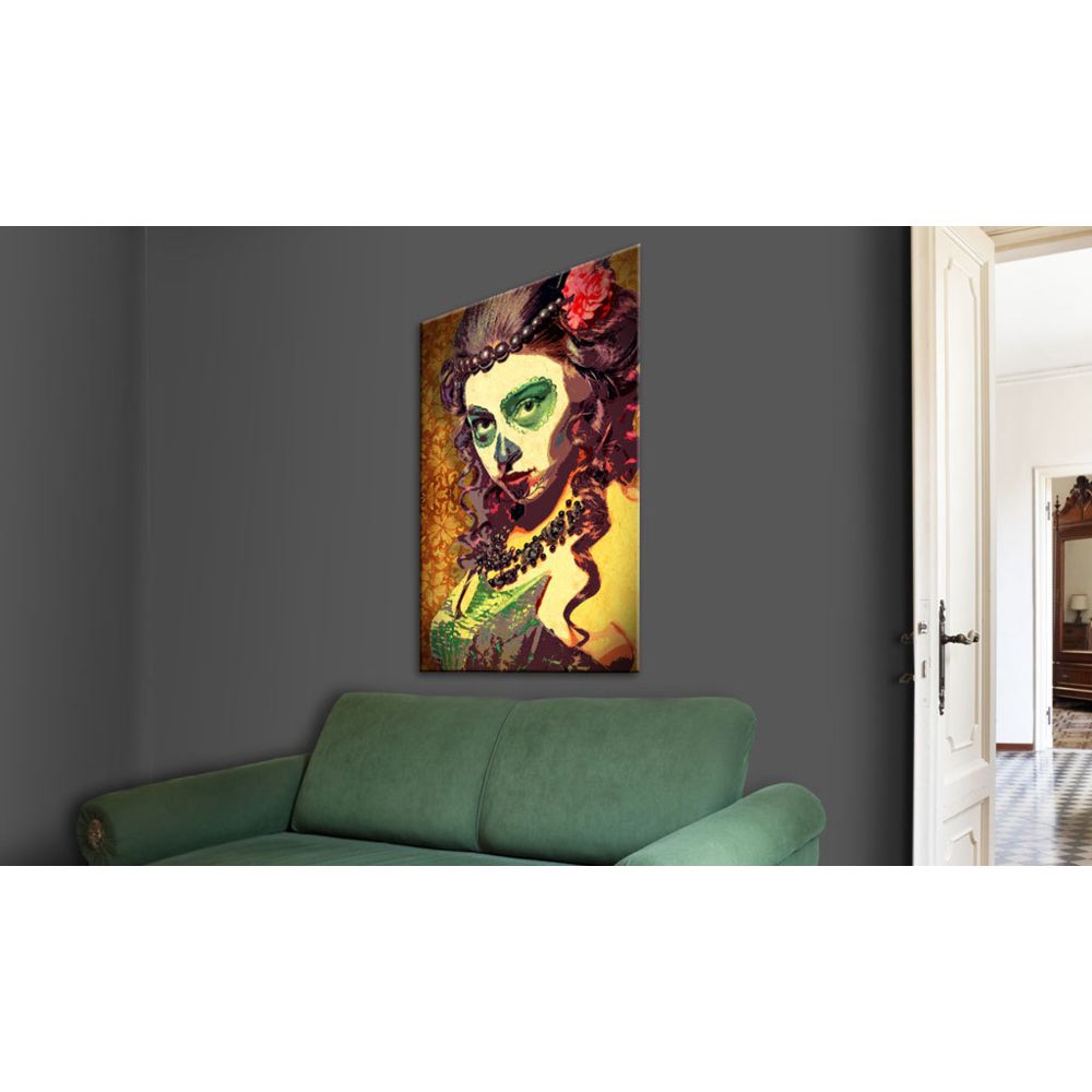 marque generique - 60x90 Tableau Femme Personnages Distingué Mexican Skull - Tableaux, peintures
