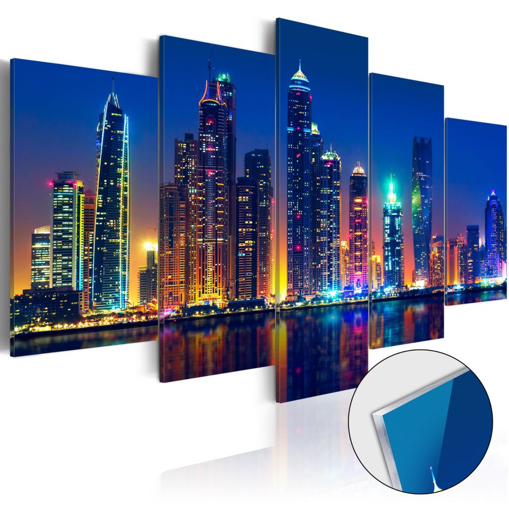 Bimago - Tableau sur verre acrylique - Nights in Dubai [Glass] - Décoration, image, art | - Tableaux, peintures