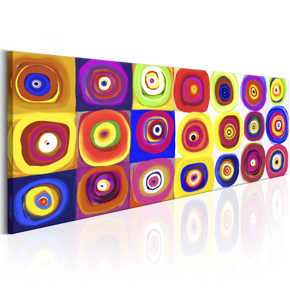 Bimago - Tableau - Carrousel coloré - Décoration, image, art | Abstraction | Multicolores | - Tableaux, peintures