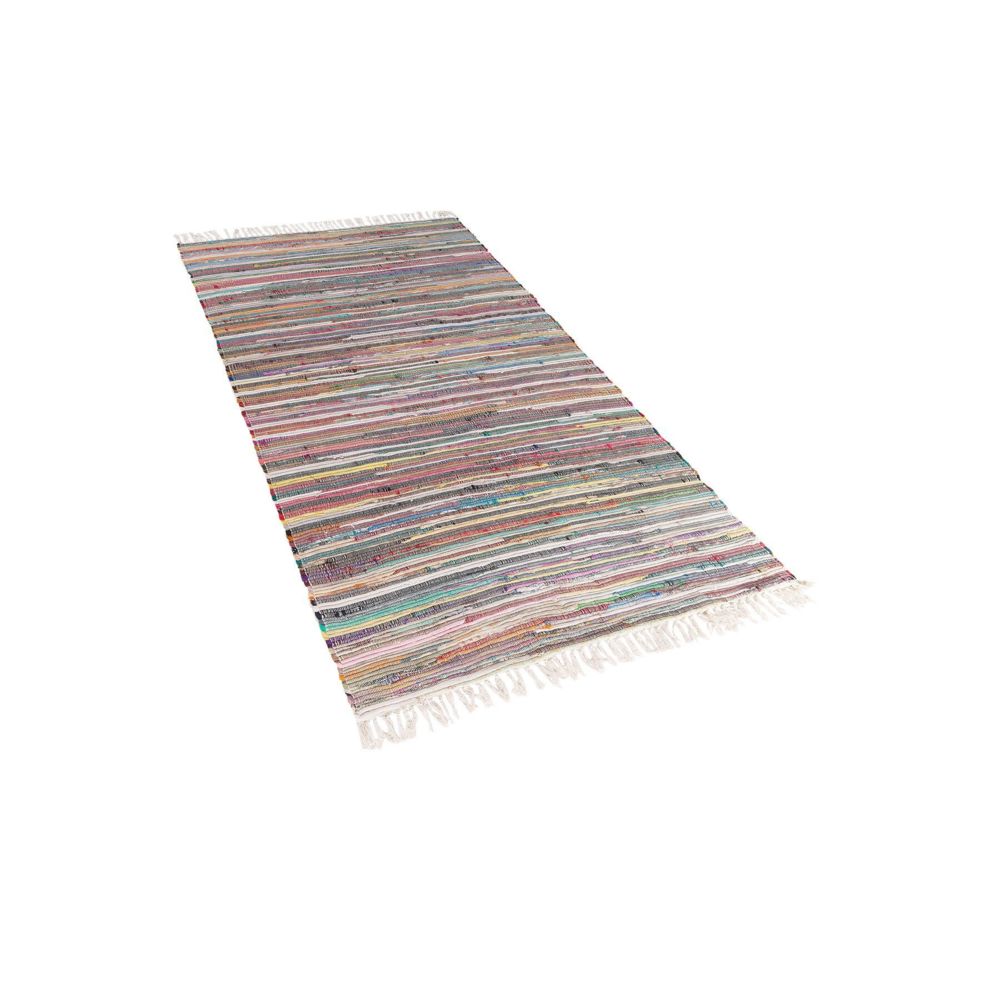 Beliani - Beliani Tapis en coton multicolore clair 80 x 150 cm DANCA - coloré - Tapis