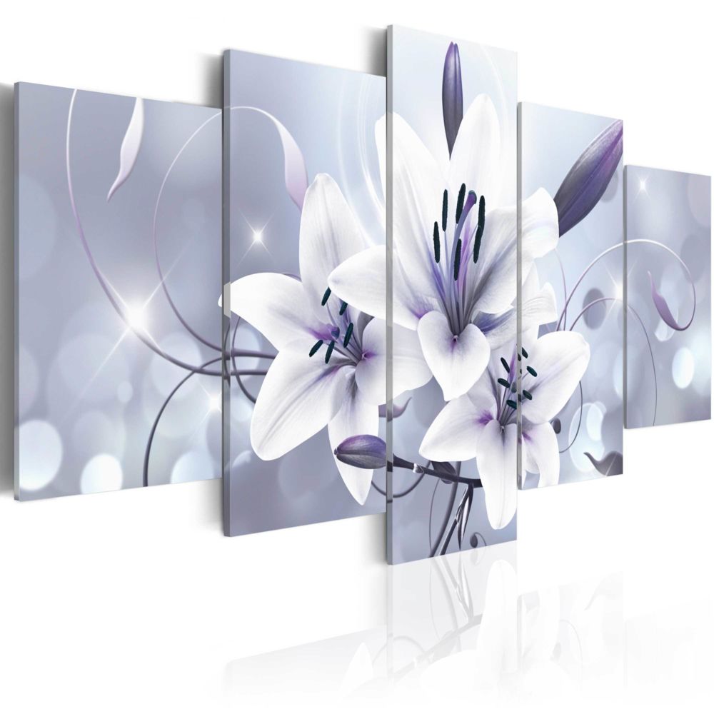Bimago - Tableau - Grâce améthyste - Décoration, image, art | Abstraction | Fleurs et plantes | - Tableaux, peintures