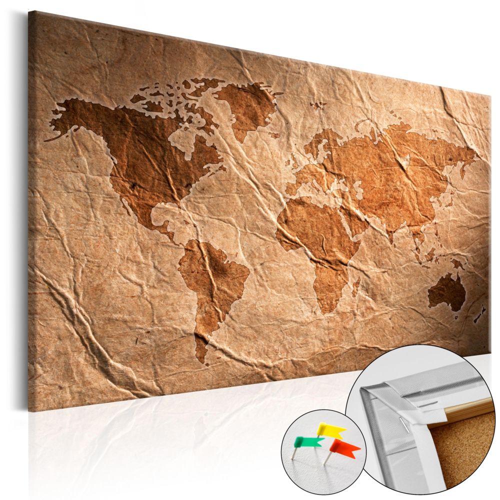Bimago - Tableau en liège - Paper Map [Cork Map] - Décoration, image, art | - Tableaux, peintures