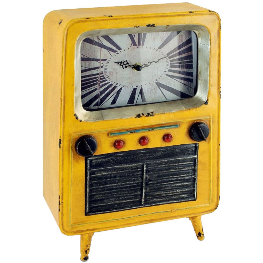 Signe - Pendule et boîte en forme de Télévision ancienne - Horloges, pendules