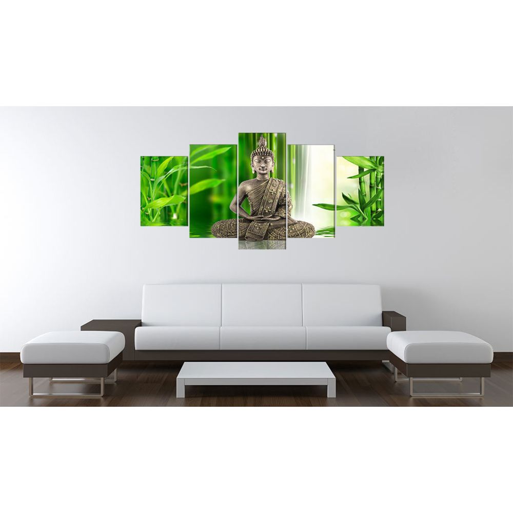 marque generique - 200x100 Tableau Moderne Bouddha méditant - Tableaux, peintures