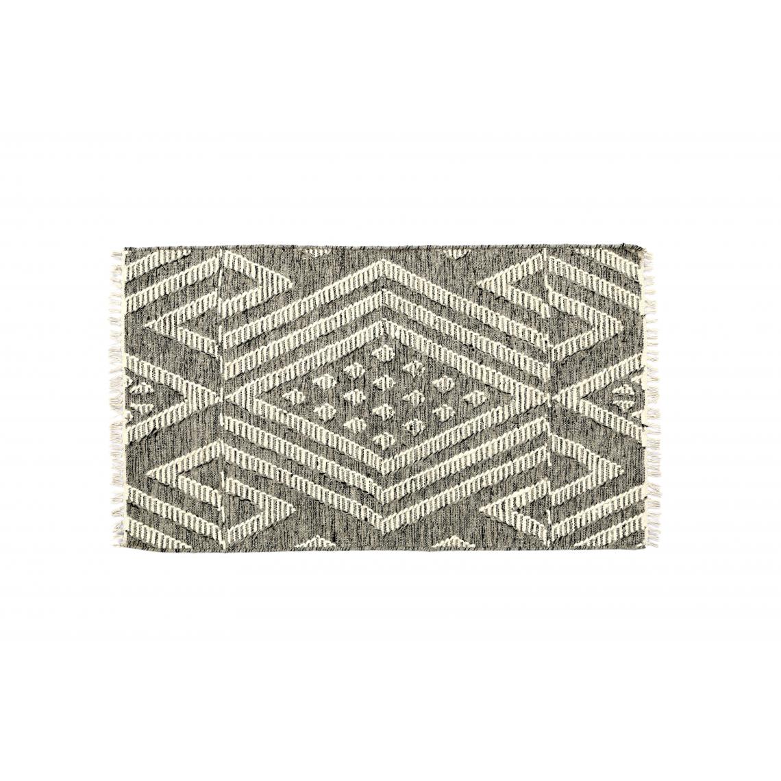 Alter - Tapis moderne Orlando, style kilim, 100% coton, multicolore, 110x60cm - Tapis