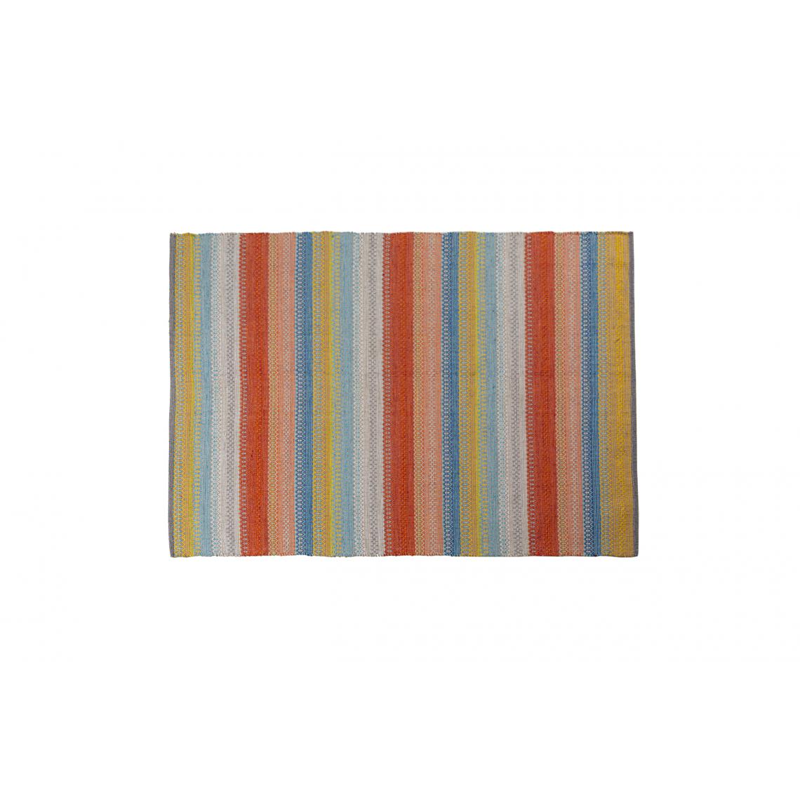 Alter - Tapis moderne Cleveland, style kilim, 100% coton, multicolore, 230x160cm - Tapis