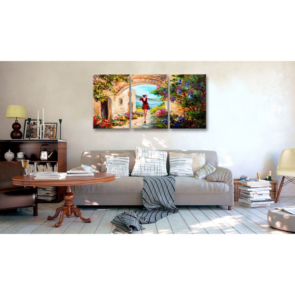 marque generique - 120x60 Tableau Paysage méditerranéen Paysages sublime Summer in Italy - Tableaux, peintures