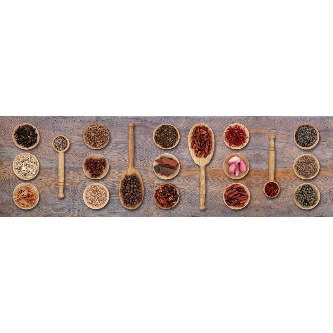 Alter - Chemin de cuisine, 100% Made in Italy, Tapis antitache avec impression numérique, Tapis antidérapant et lavable, Modèle Emily, 120x52 cm - Tapis