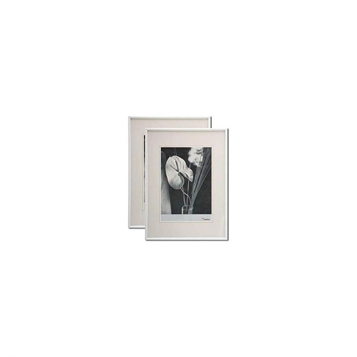 Ac-Deco - Lot de 2 cadres photo Galeria - 40 x 50 cm - Blanc - Cadres, pêle-mêle
