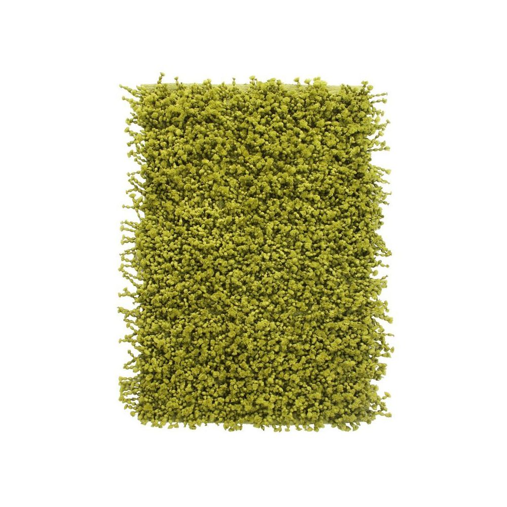 Mon Beau Tapis - POP CORN - Tapis effet popcorn extra-doux vert 85x55 - Tapis