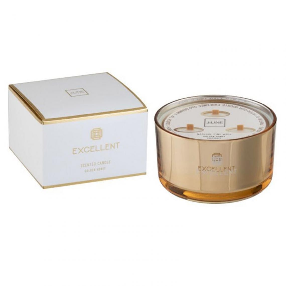 Paris Prix - Bougie Parfumée en Verre Excellent 13cm Golden Honey - Bougies