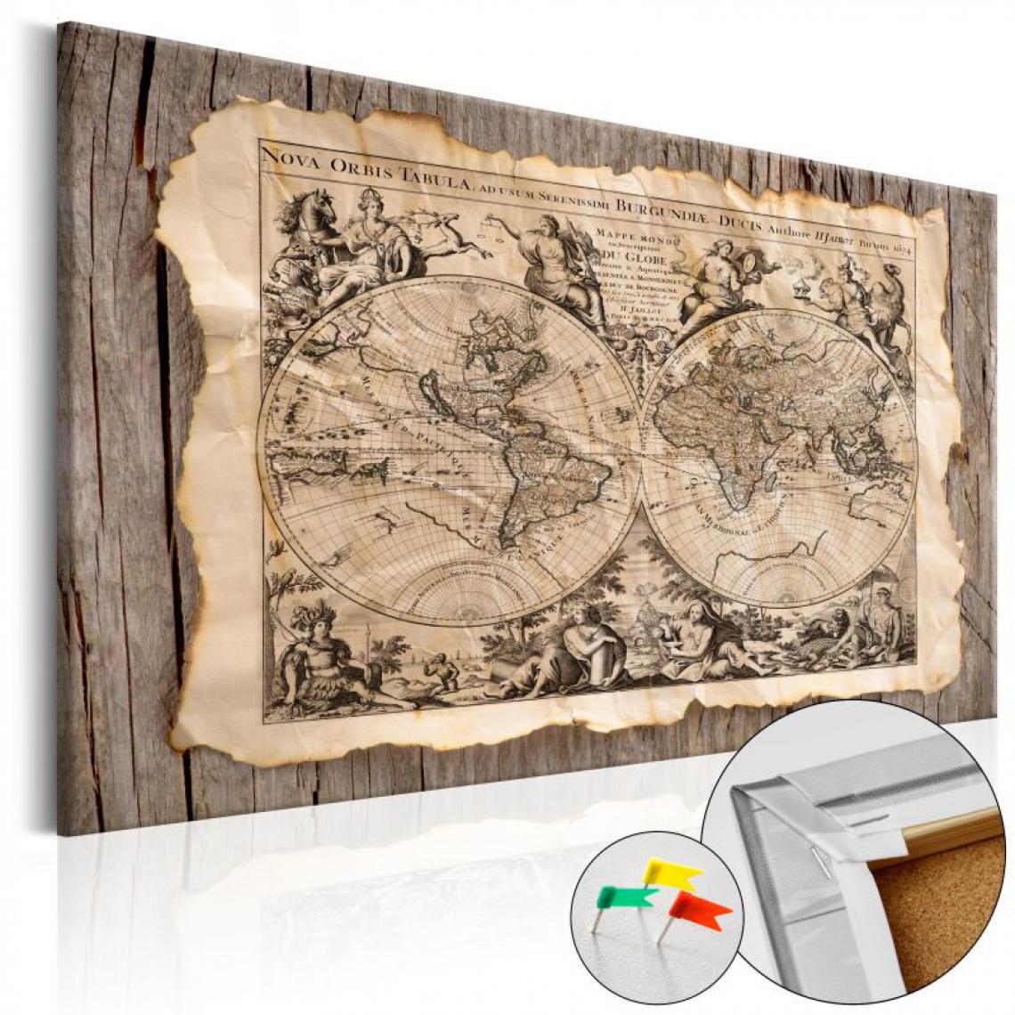 Artgeist - Tableau en liège - Map of the Past [Cork Map] .Taille : 120x80 - Tableaux, peintures