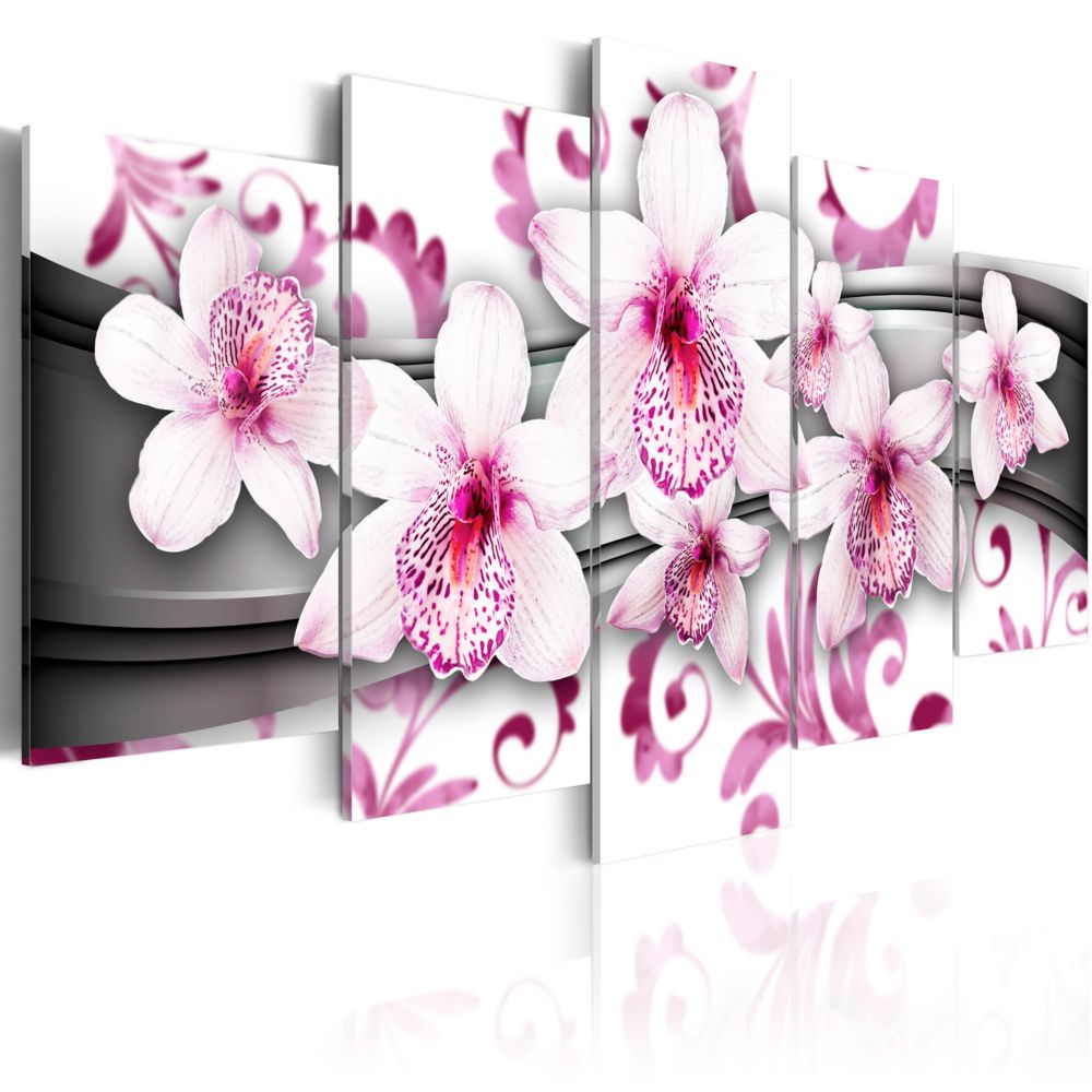 Bimago - Tableau | Pleasure of pink | 100x50 | Fleurs | Orchidées | - Tableaux, peintures