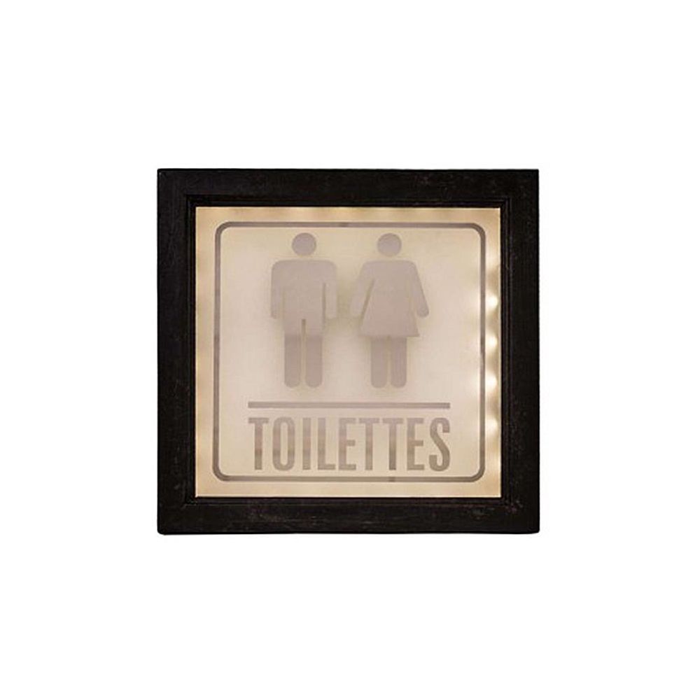 Antic Line Creations - Tableau lumineux Toilettes - Cadres, pêle-mêle