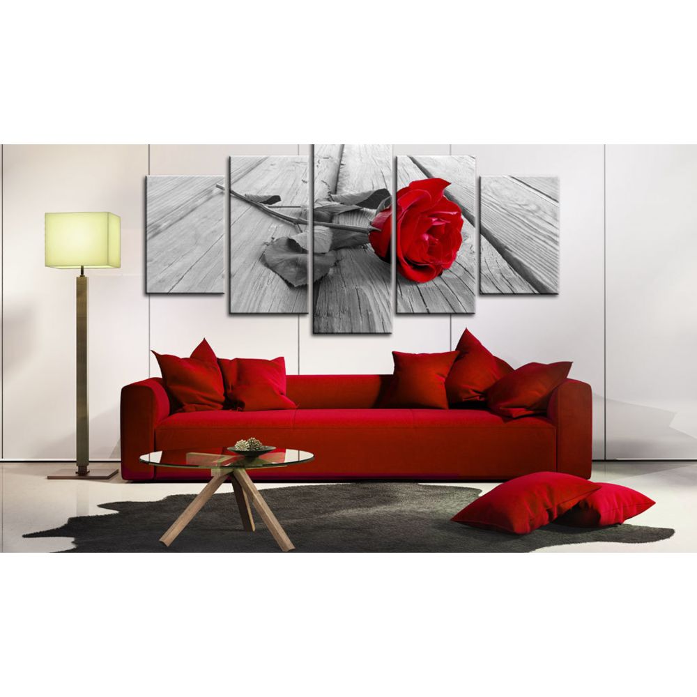 marque generique - 100x50 Tableau Roses Fleurs Moderne Rose sur bois - Tableaux, peintures