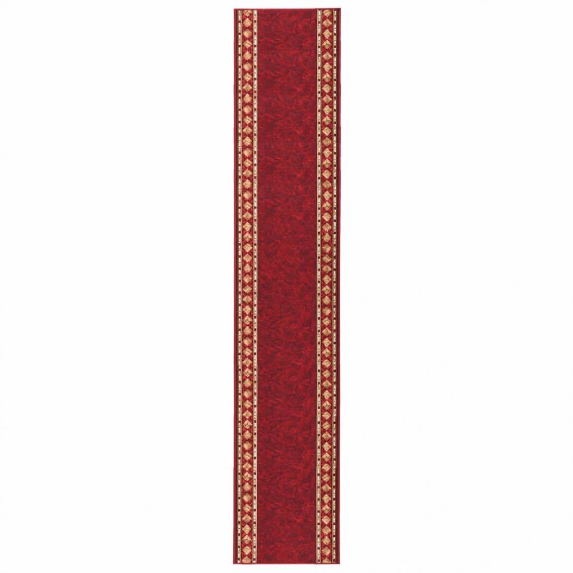 Vidaxl - vidaXL Tapis de couloir antidérapant Rouge 67x500 cm - Tapis