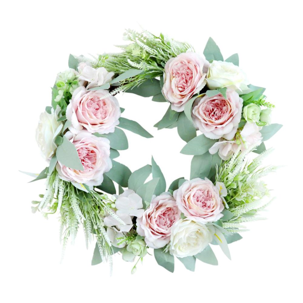 marque generique - Guirlande de fleurs guirlande de fleurs de porte artificielle guirlande rose 45cm rose - Plantes et fleurs artificielles