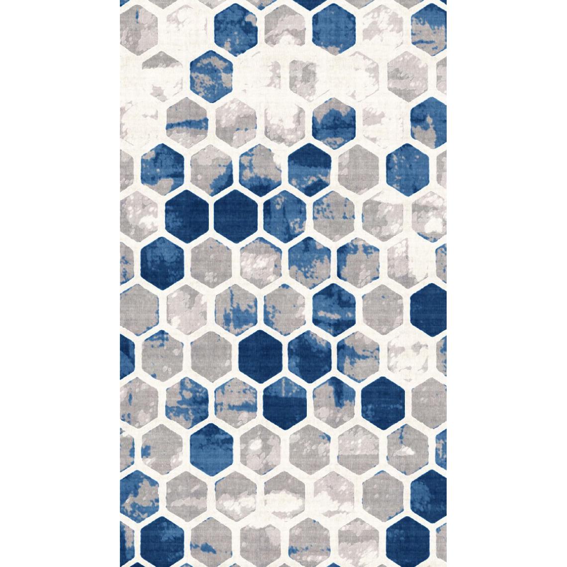 Homemania - HOMEMANIA Tapis Imprimé Hive 1 - Géométrique - Décoration de Maison - Antidérapant - Pour Salon, séjour, chambre à coucher - Multicolore en Polyester, Coton, 60 x 100 cm - Tapis