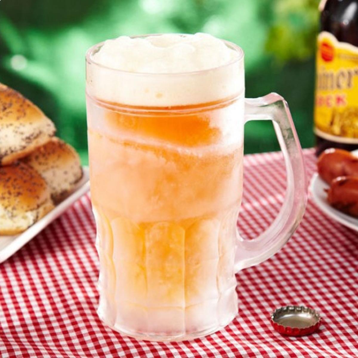 Totalcadeau - Chope de bière réfrigérante à double parois transparent - Objets déco