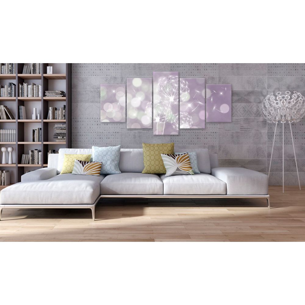 marque generique - 200x100 Tableau Fleurs variées Fleurs Joli Concert violet - Tableaux, peintures