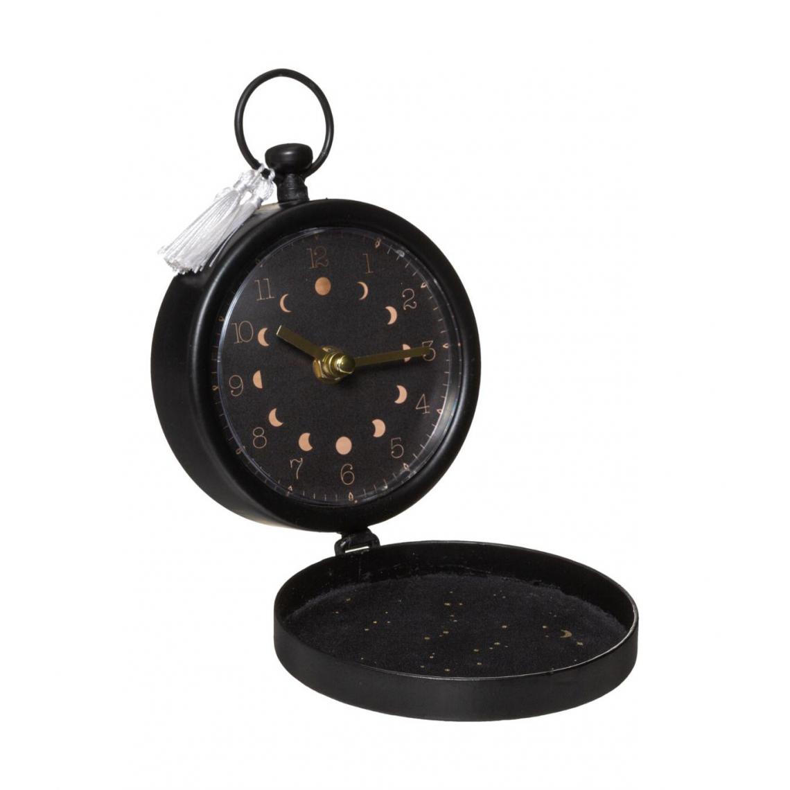 Atmosphera, Createur D'Interieur - Atmosphera - Pendule à poser en Métal vieilli D 12 cm - Horloges, pendules