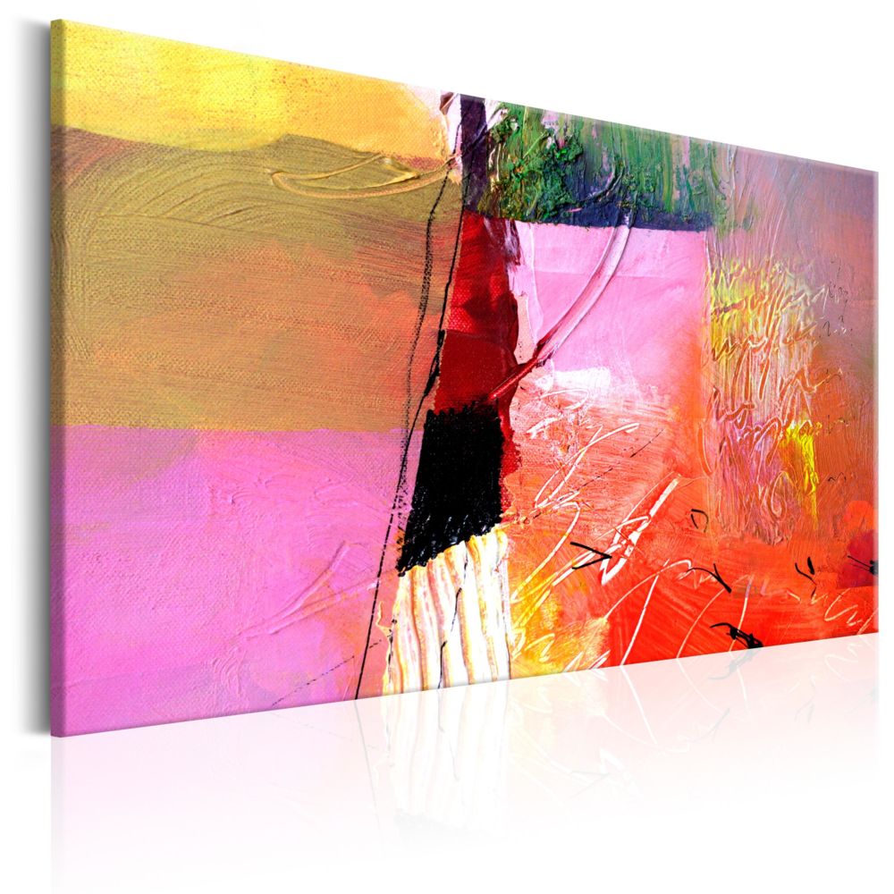 Bimago - Tableau - Teintes de l'été - Décoration, image, art | Abstraction | Multicolores | - Tableaux, peintures