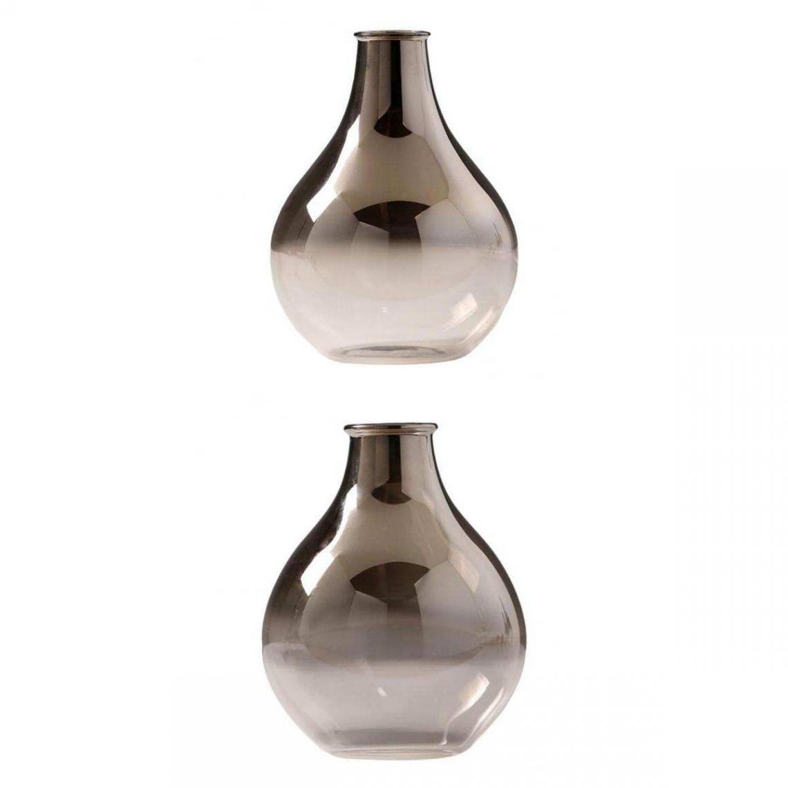 marque generique - Vase en verre à fleurs Dégradé de suie Décoration de - Vases