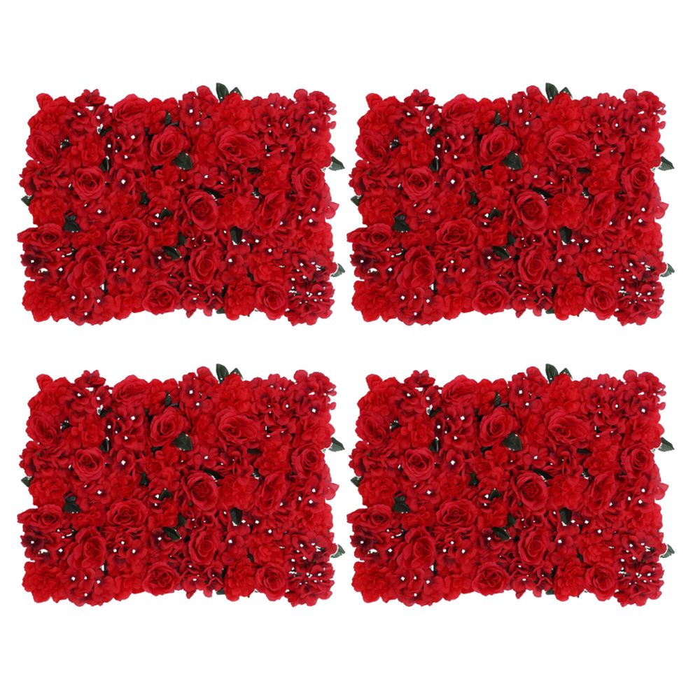 marque generique - Mur de fleurs artificielles mariage anniversaire - Objets déco