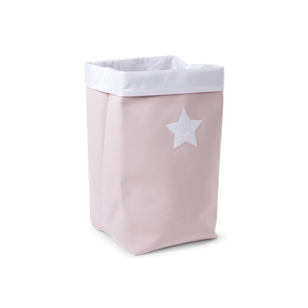 Childwood - Panier Pliable Soft Pink White 32x32x60 - Malles, coffres