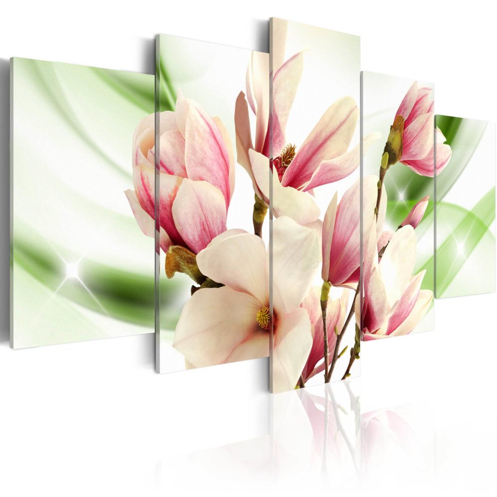 Bimago - Tableau - Suono di mitezza - Décoration, image, art | Fleurs | Magnolias | - Tableaux, peintures