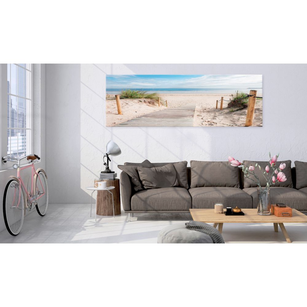 marque generique - 135x45 Tableau Paysage marin Paysages Splendide Charming Beach - Tableaux, peintures