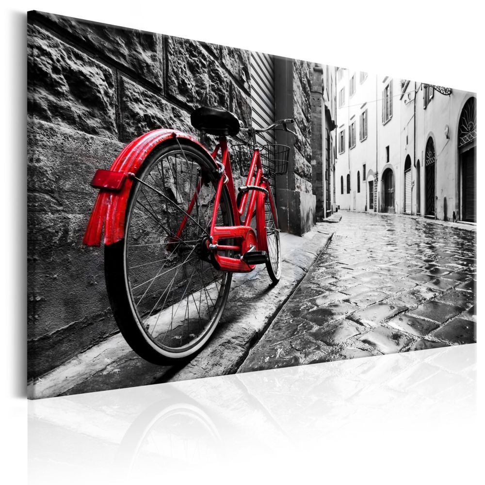 Bimago - Tableau - Vintage Red Bike - Décoration, image, art | Vintage | - Tableaux, peintures