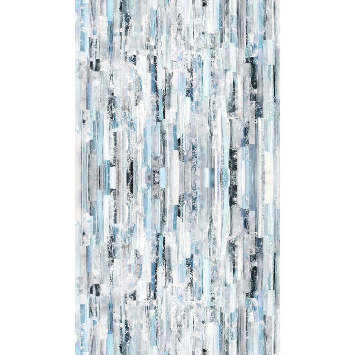Homemania - HOMEMANIA Tapis Imprimé Blue Wood 1 - Géométrique - Décoration de Maison - Antidérapant - Pour Salon, séjour, chambre à coucher - Multicolore en Polyester, Coton, 80 x 120 cm - Tapis