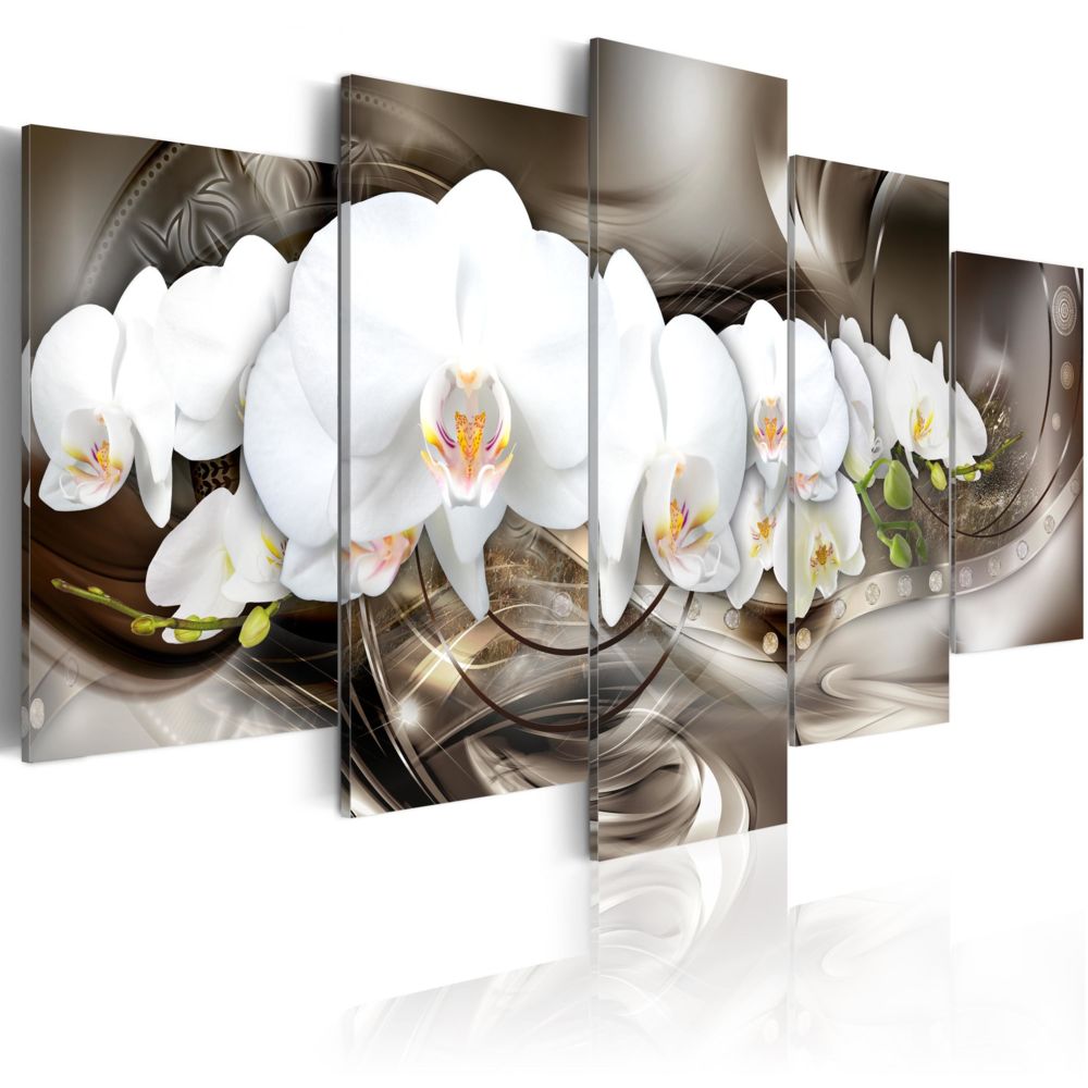 Bimago - Tableau - Brown Mirage - Décoration, image, art | Fleurs | Orchidées | - Tableaux, peintures