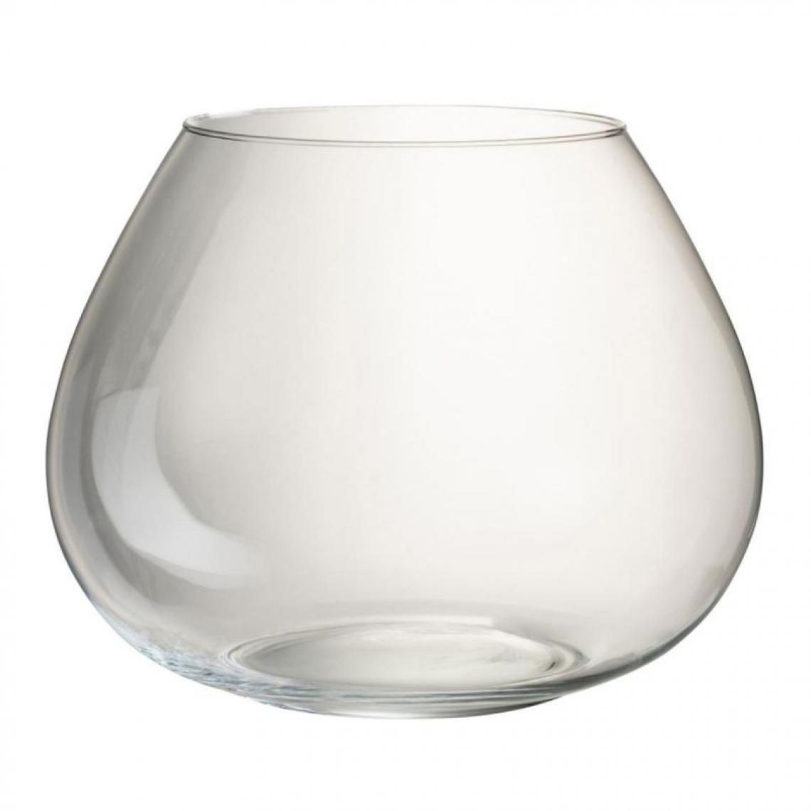 Paris Prix - Vase Design en Verre Fie 38cm Transparent - Vases