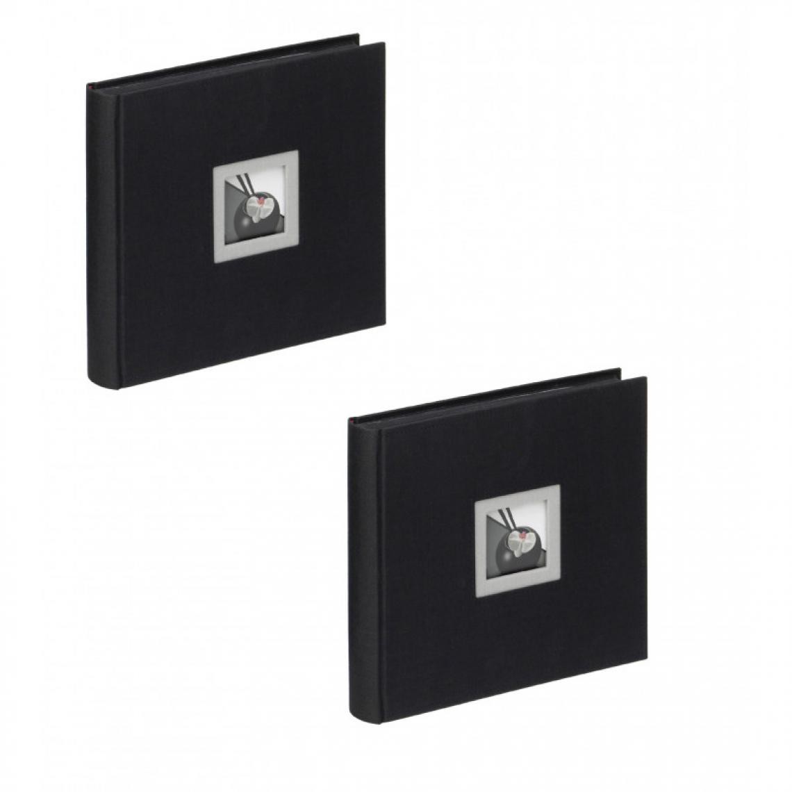 Ac-Deco - Lot de 2 Albums classique - WALTHER "Black & White" - 26 x 25 cm - Noir - Cadres, pêle-mêle