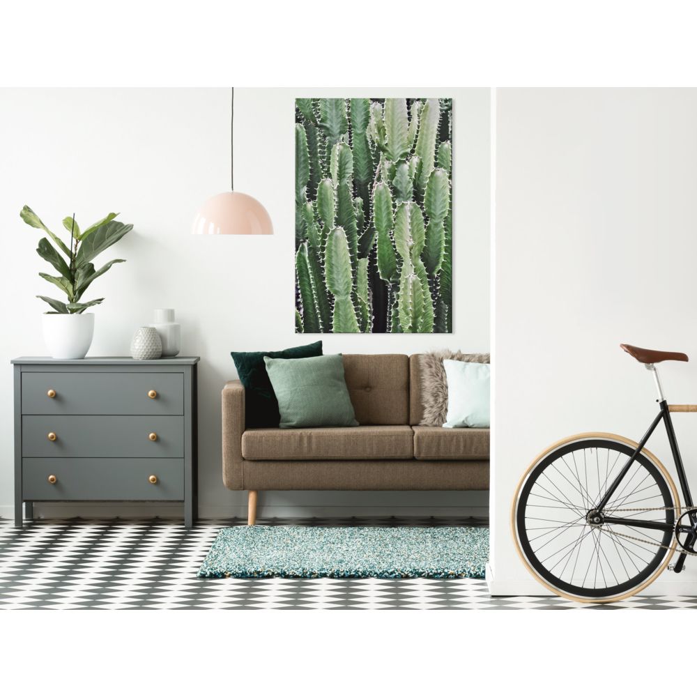 marque generique - 80x120 Tableau Paysages Magnifique Cactus Garden (1 Part) Vertical - Tableaux, peintures