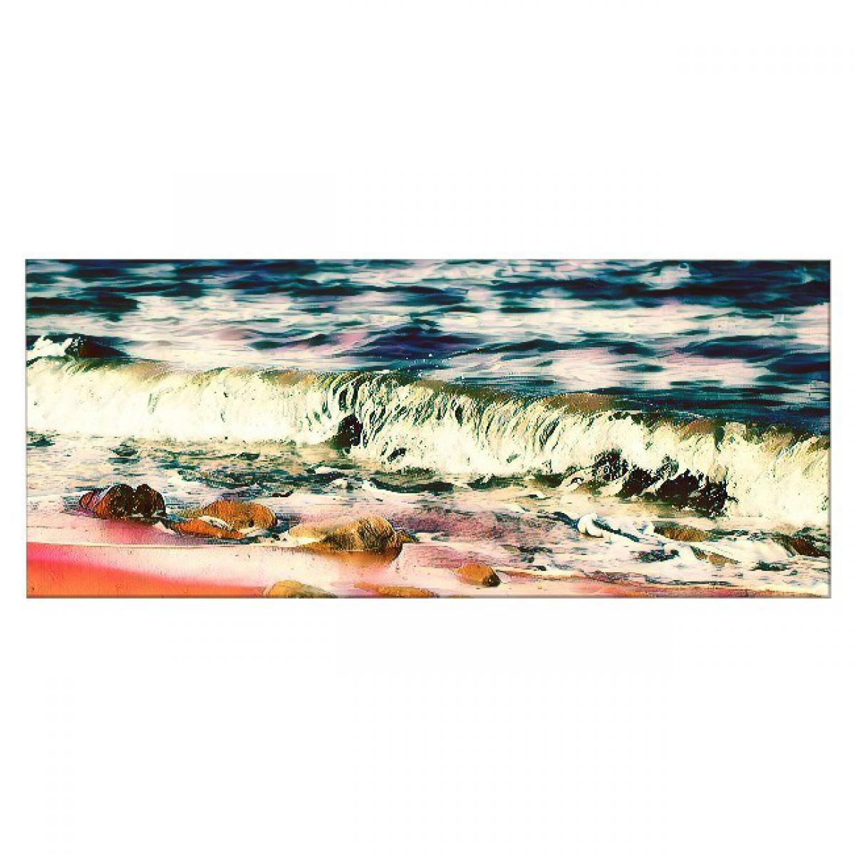 Homemania - HOMEMANIA Tableau Mer - Nature et paysages - pour Salon, Chambre - Multicouleur en Polyester, Bois, 70 x 3 x 100 cm - Tableaux, peintures