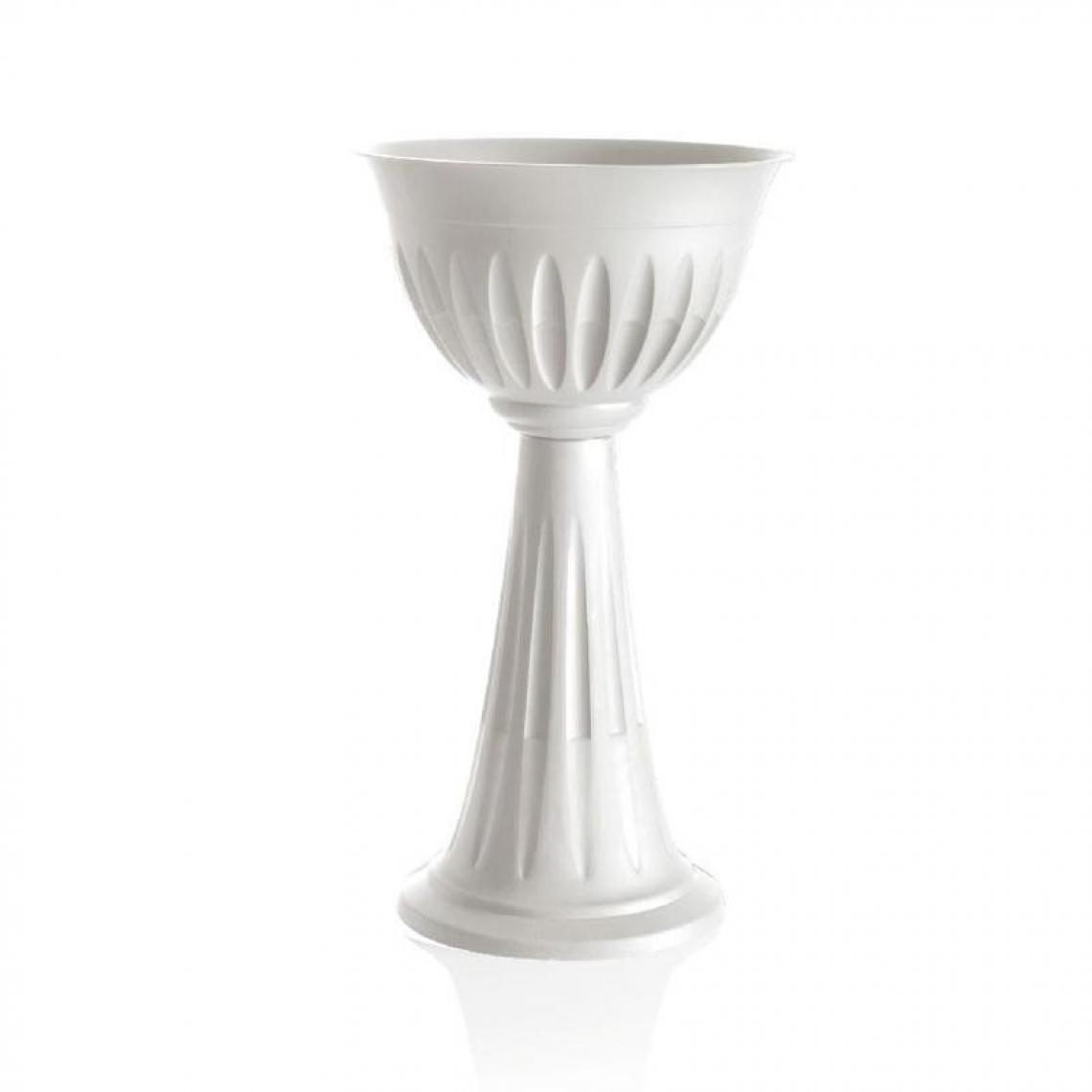 Ac-Deco - Vase colonne - ALBA - D 43 cm - Blanc - Vases