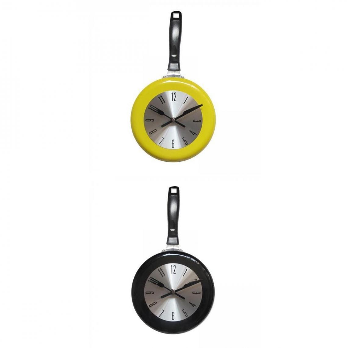 marque generique - Cuisine Horloge Poêle Moderne Nouveauté Art Montre - Horloges, pendules