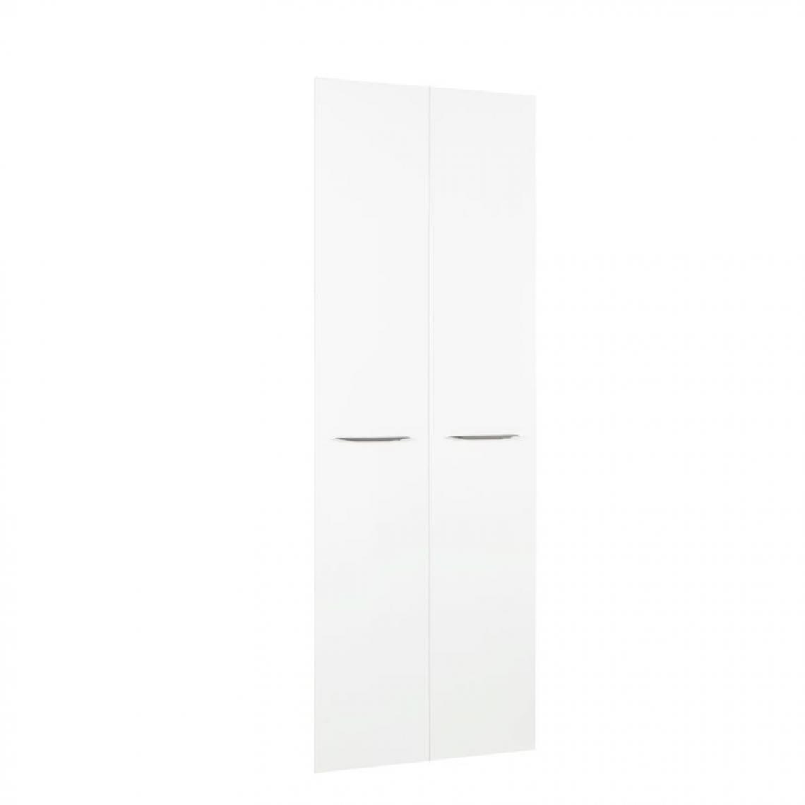 But - Option 2 portes hautes MEZZO Blanc laqué / H. 210 cm - Rangements placards et tiroirs