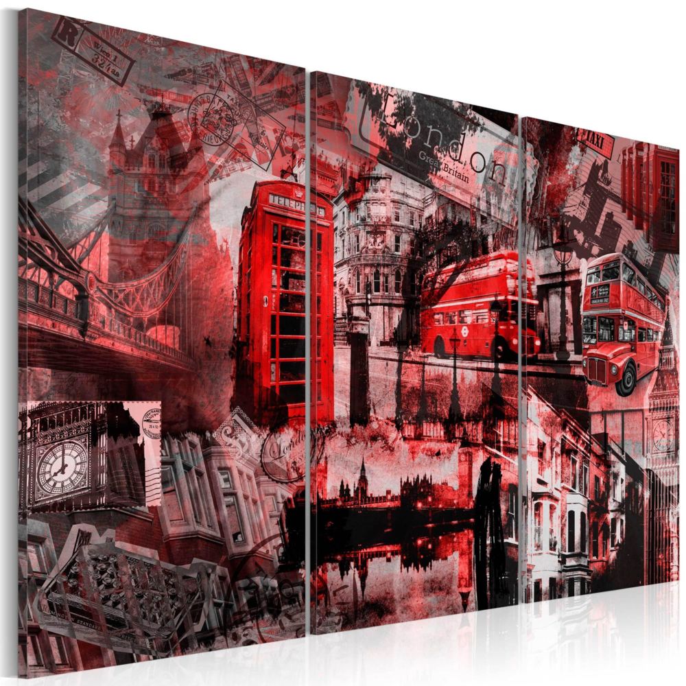 Artgeist - Tableau - Londres rouges 60x40 - Tableaux, peintures