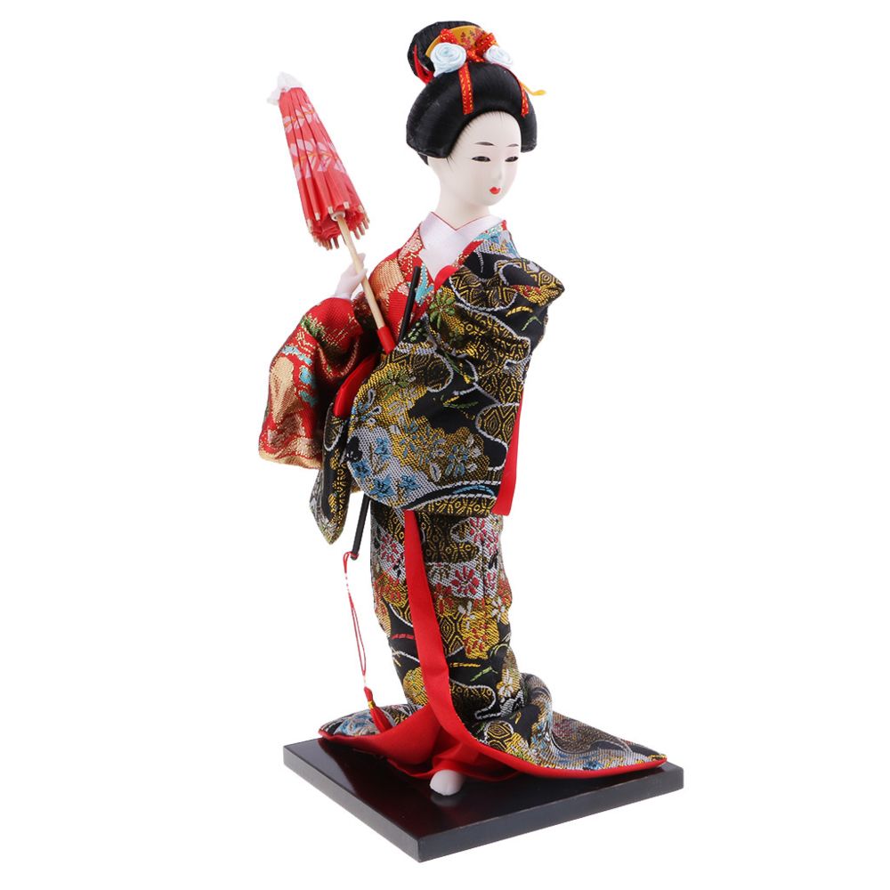 marque generique - poupées geisha japonais kimono dames poupées ornements ornements décor à la maison # 6 - Objets déco