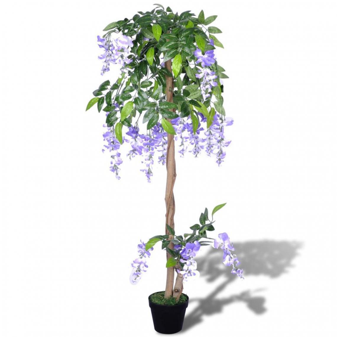 Decoshop26 - Plante wisteria artificiel avec pot 120 cm DEC021896 - Plantes et fleurs artificielles