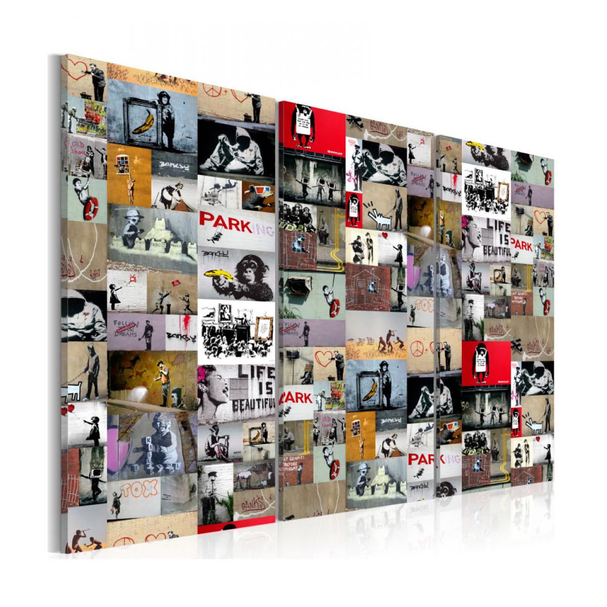 Artgeist - Tableau - Art of Collage: Banksy III 120x80 - Tableaux, peintures
