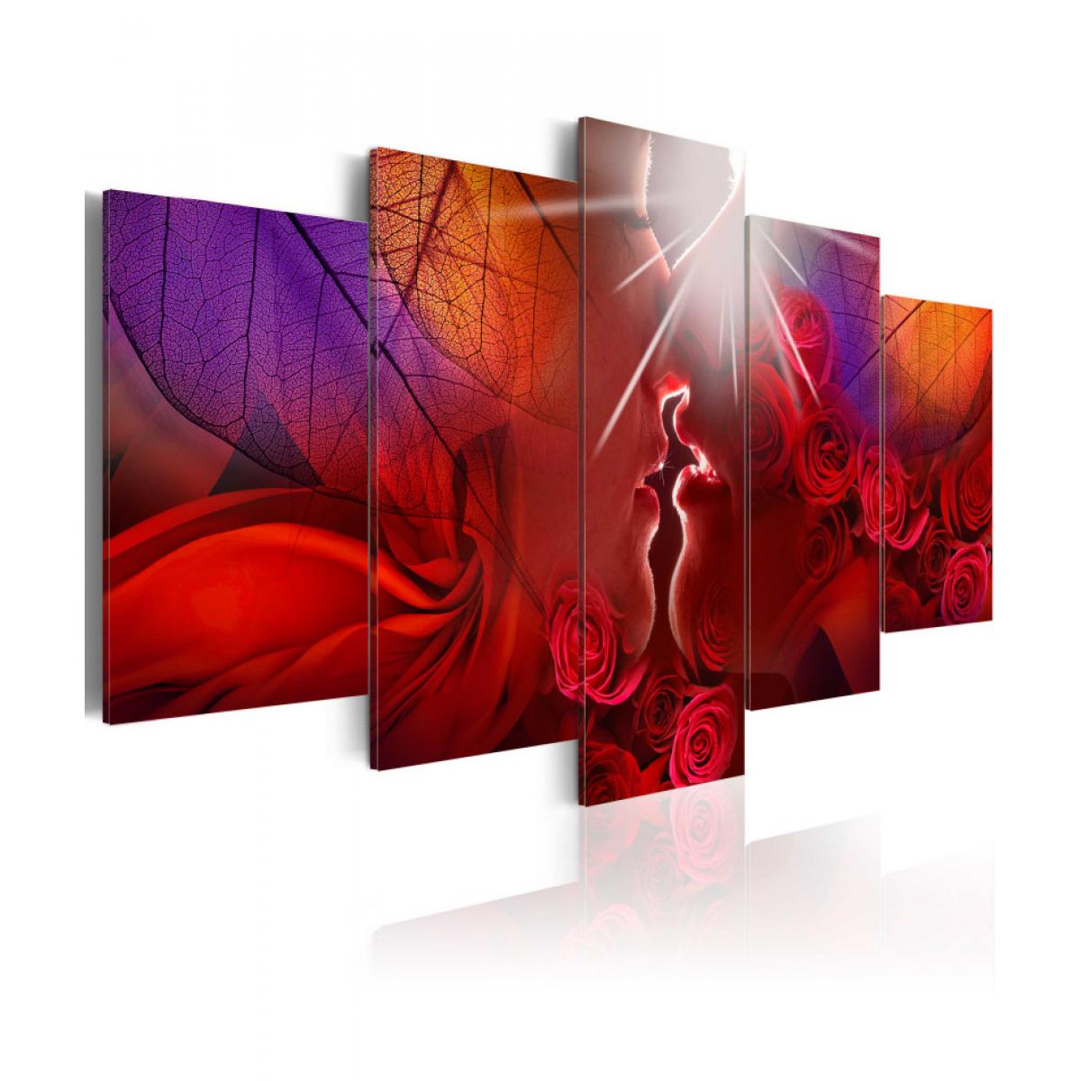 Artgeist - Tableau - Kiss from rose 200x100 - Tableaux, peintures
