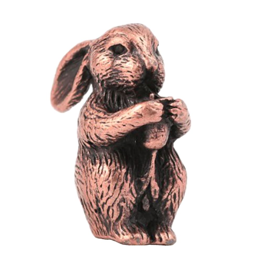 marque generique - cuivre chinois douze zodiac animaux figurine bâtonnet d'encens stand lapin - Statues
